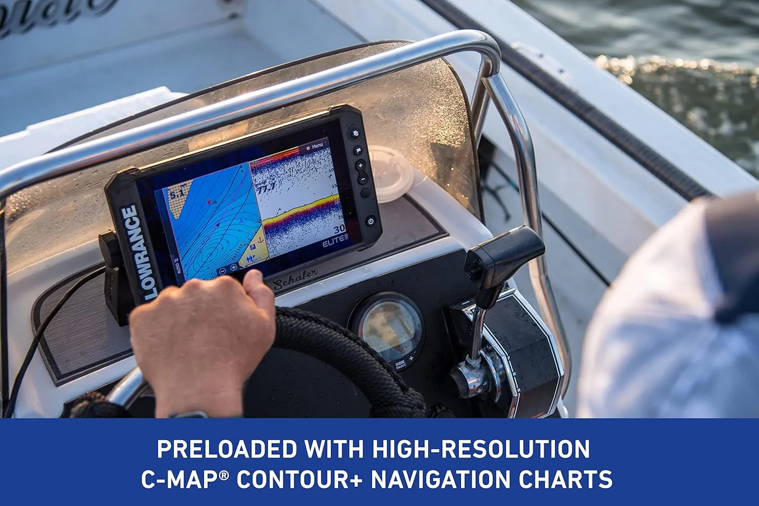 Lowrance Elite FS Fishfinder/Chartplotter, Available with and Without Transducer
