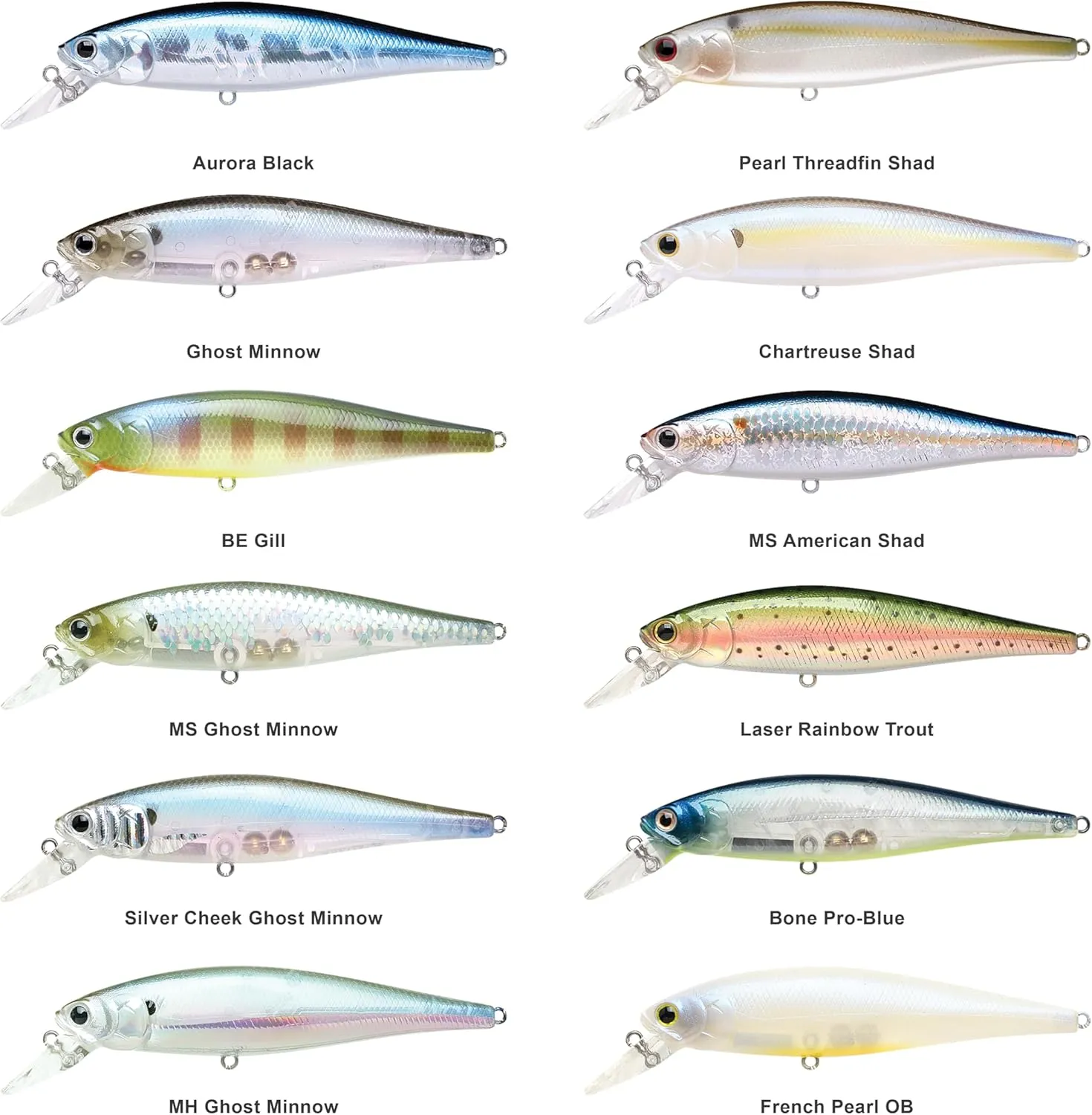 LUCKY CRAFT Pointer 100, Jerkbait Side by Side Action Tournament Winning Perfect Wobbling Freshwater Lake Bass Fishing Champion Bait