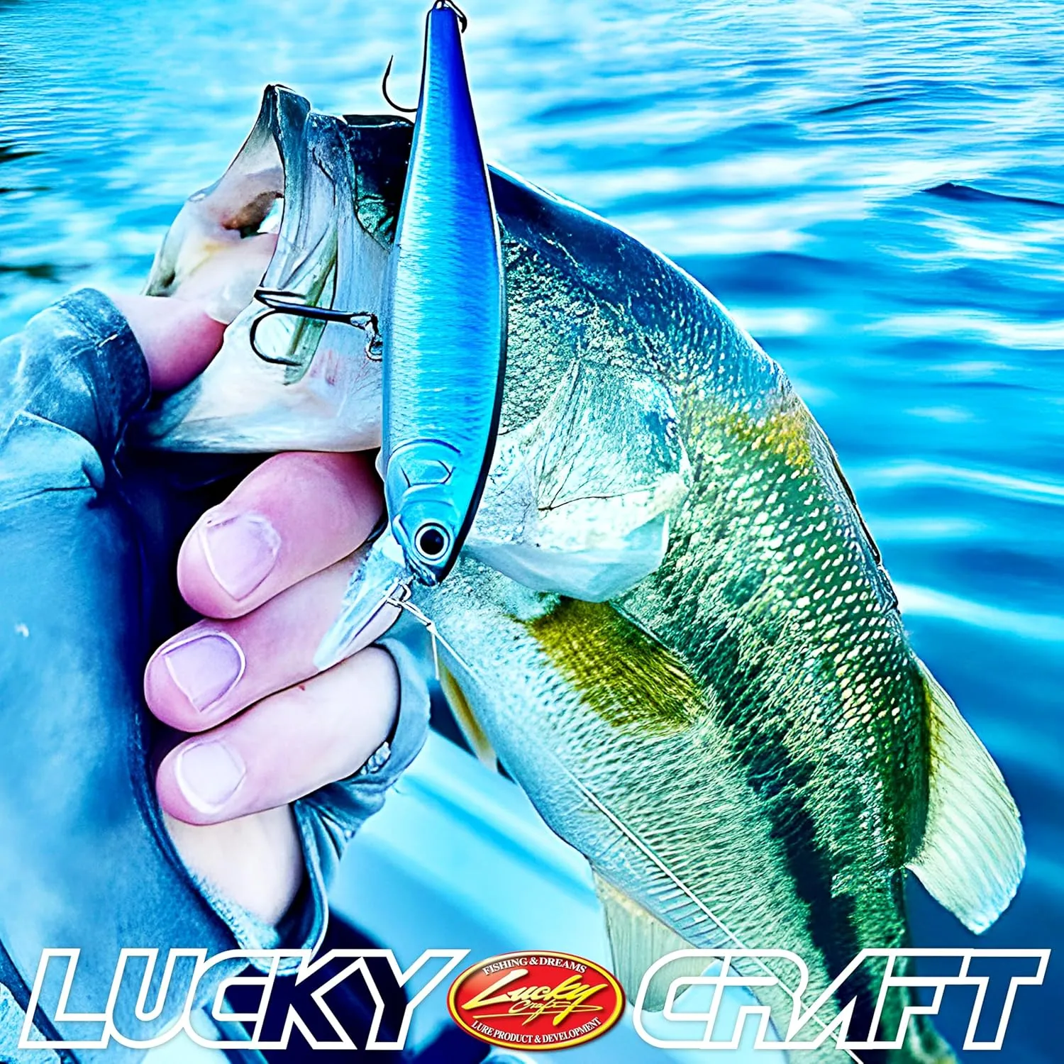 LUCKY CRAFT Pointer 100, Jerkbait Side by Side Action Tournament Winning Perfect Wobbling Freshwater Lake Bass Fishing Champion Bait