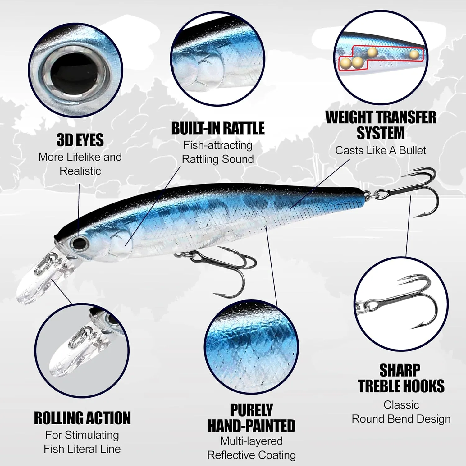 LUCKY CRAFT Pointer 100, Jerkbait Side by Side Action Tournament Winning Perfect Wobbling Freshwater Lake Bass Fishing Champion Bait