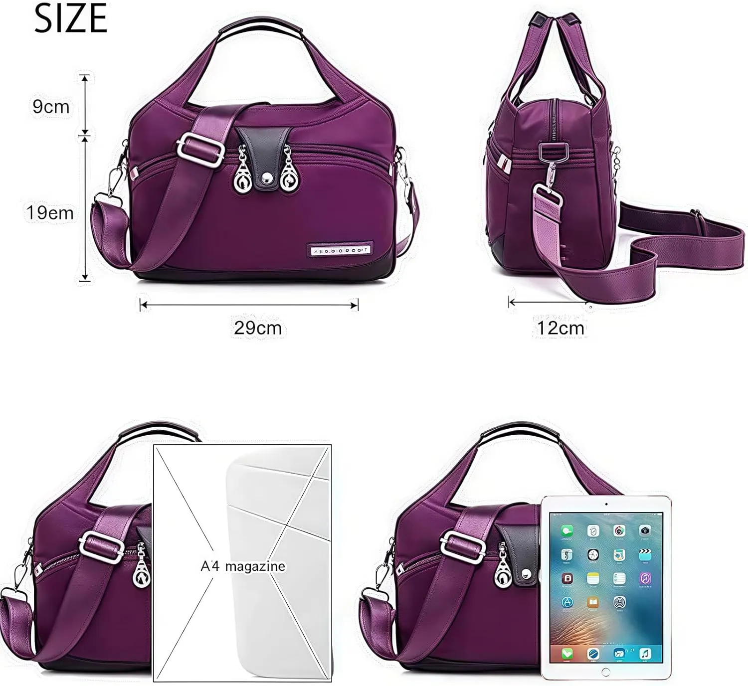 Luckyabow Waterproof Crossbody Bag, Multipurpose Waterproof Crossbody Bag for Men Women, Travel & Hiking Daypack