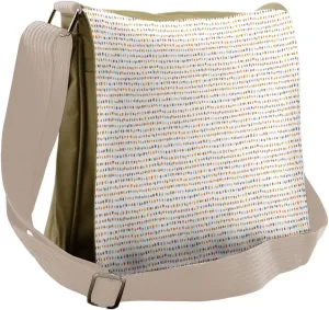 Lunarable Abstract Messenger Bag, Paint Art Brush Strokes, Unisex Cross-body