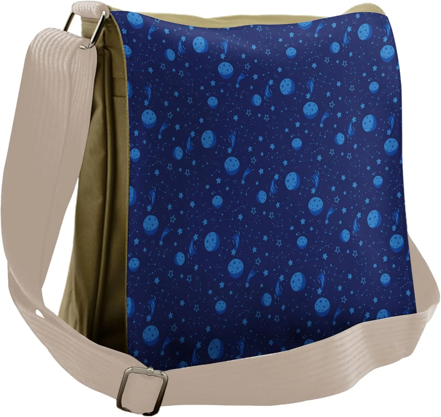 Lunarable Constellation Messenger Bag, Moon Crater Cosmic, Unisex Cross-body