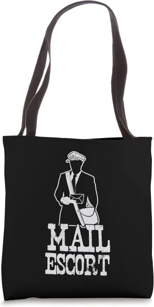 Mail Escort Postal Worker Scan Barcodes Delivery Tote Bag
