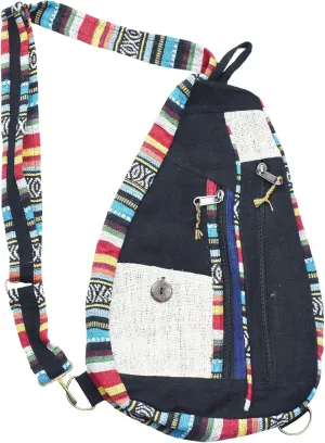 Mandala Crafts Boho Sling Bag for Women Crossbody Purse – Bohemian One Strap Backpack – Hippie Boho Backpack for Men Daypack