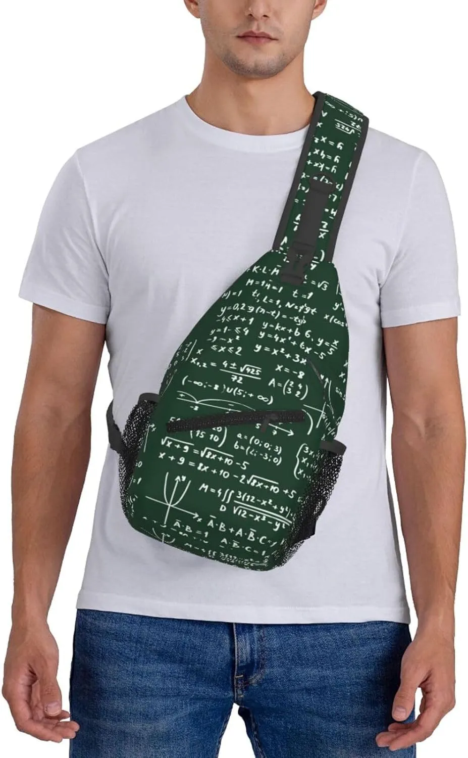 Math Shoulder Bag Teachers Sling Backpack Daypack Casual Bag Mathematics Backpack Bag for Outdoor
