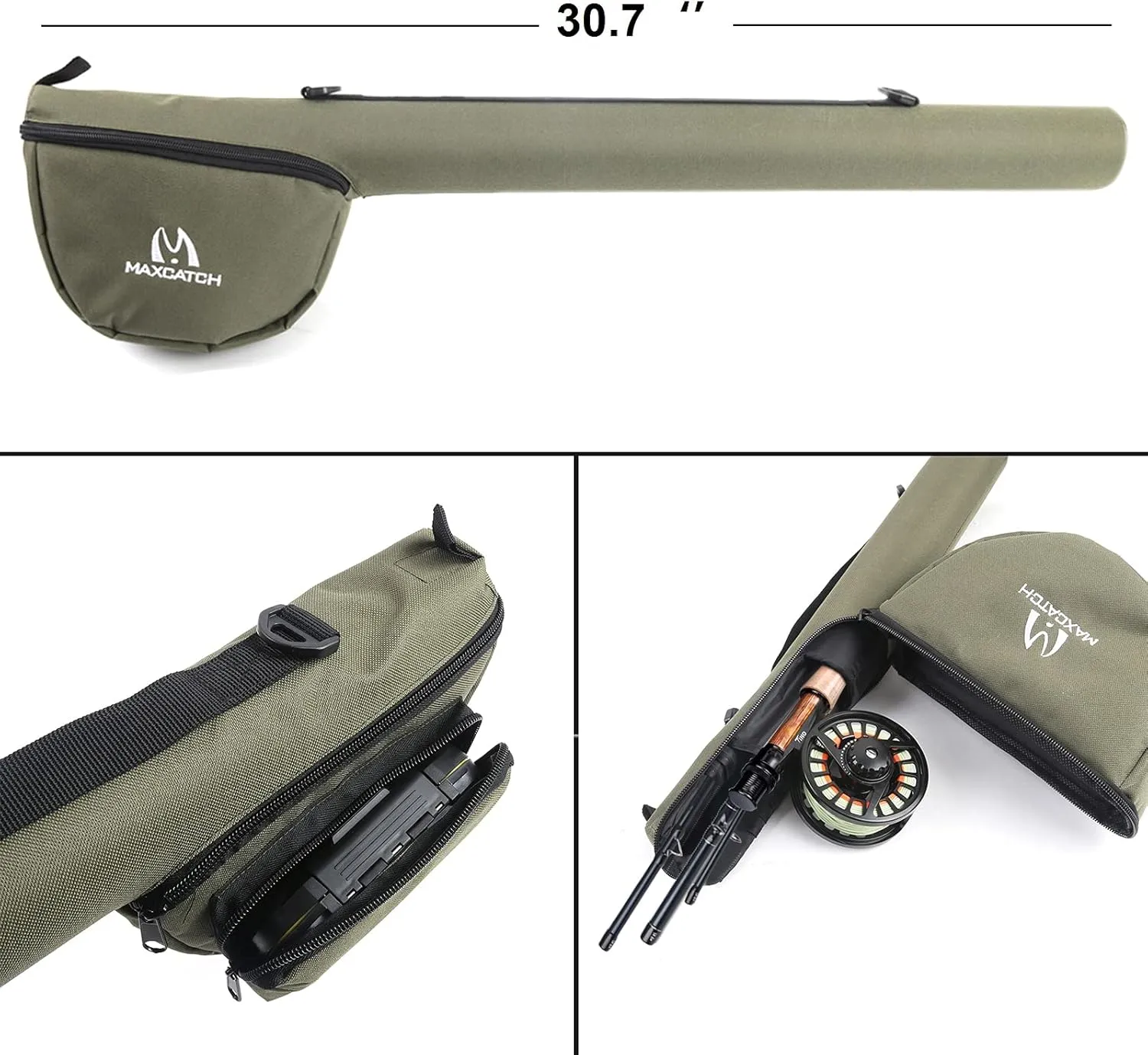 Maxcatch Amigo Fly Fishing Rod and Reel Combo 9FT 4-Piece 4/5/6/7/8 Weight Complete Fishing Outfit