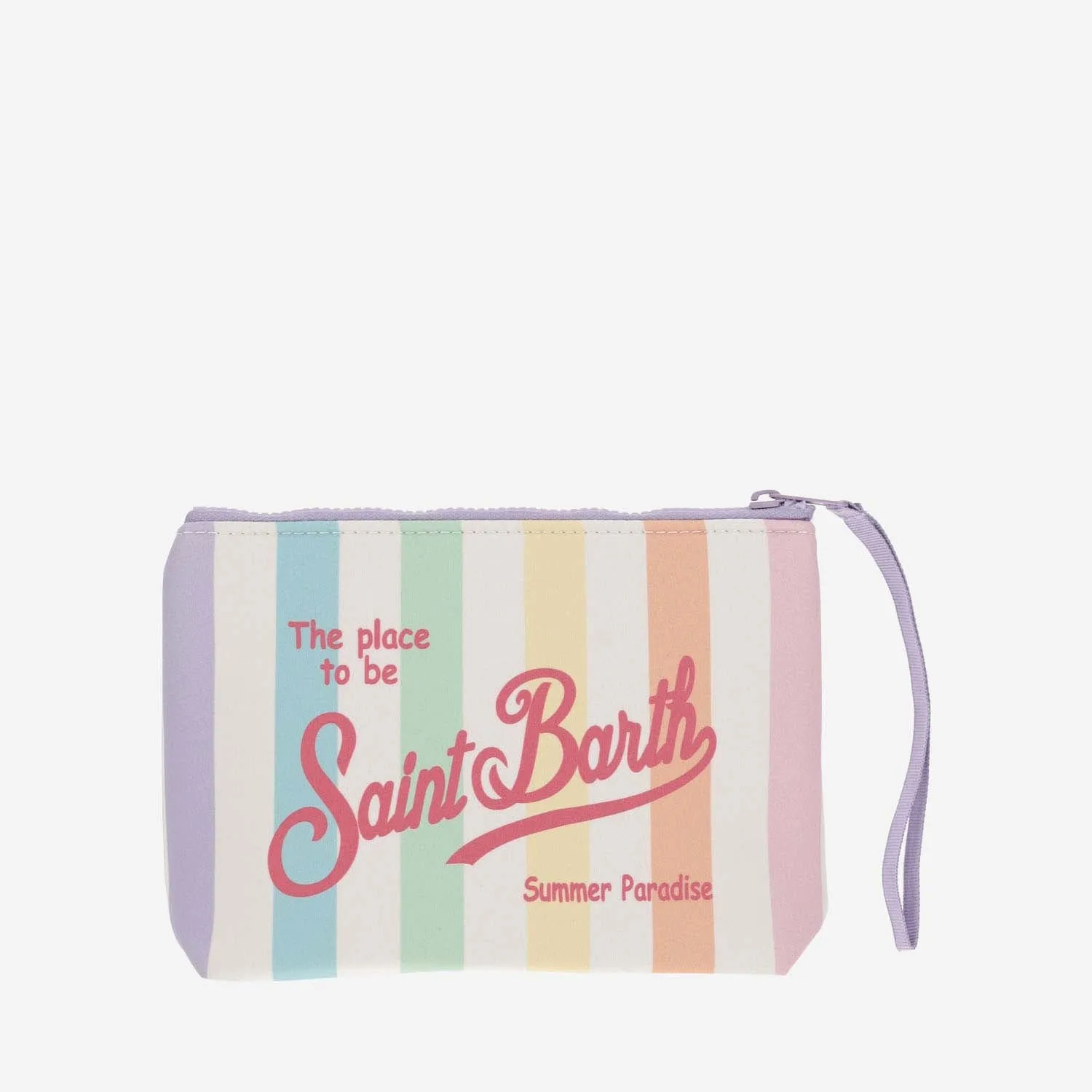 Mc2 Saint Barth Scuba Clutch Bag With Striped Pattern