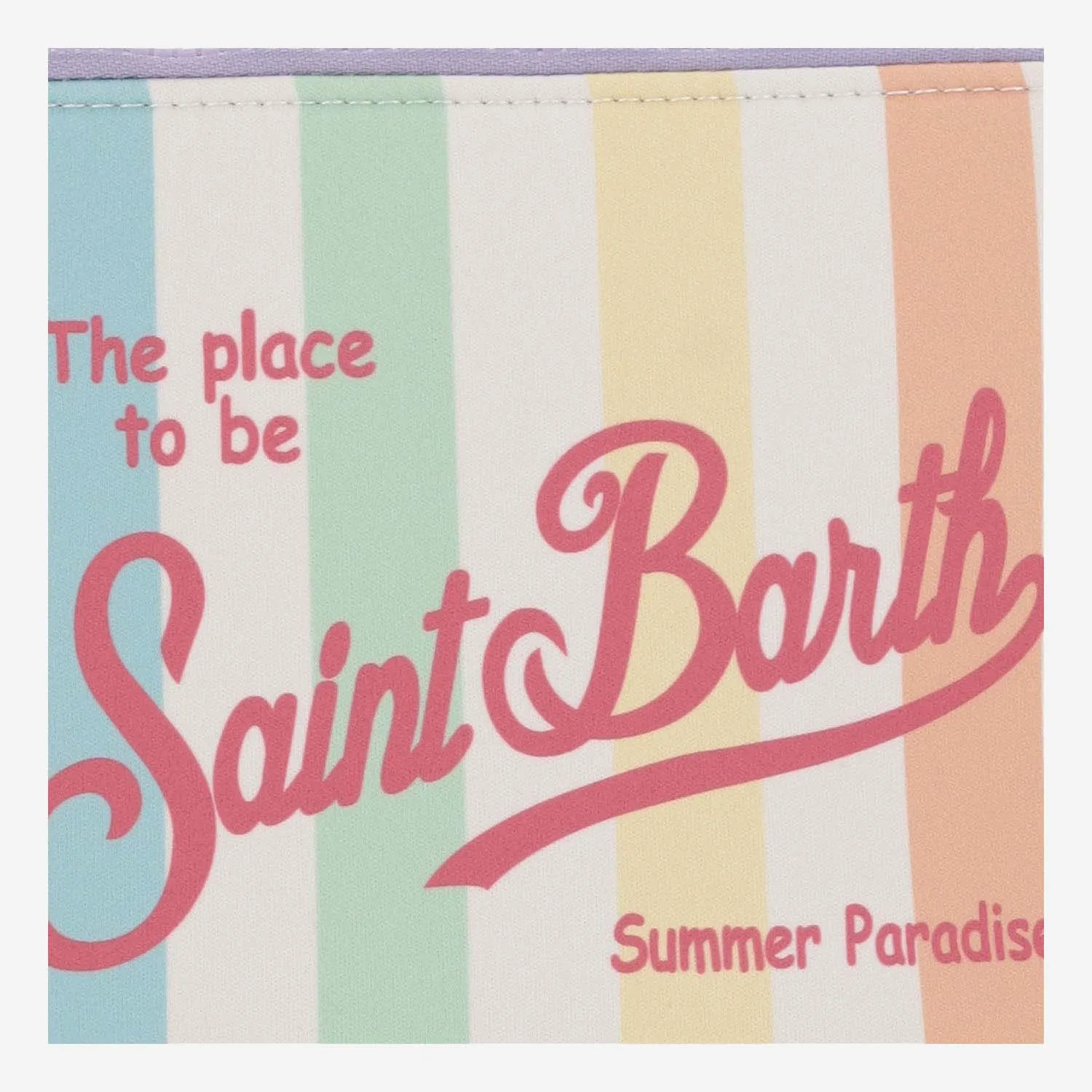 Mc2 Saint Barth Scuba Clutch Bag With Striped Pattern
