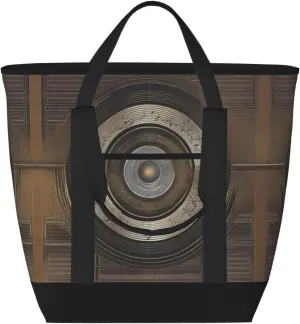Melodic Tunes Large Capacity Insulated Tote Bag for Women, Groceries, Lunch, and Picnics