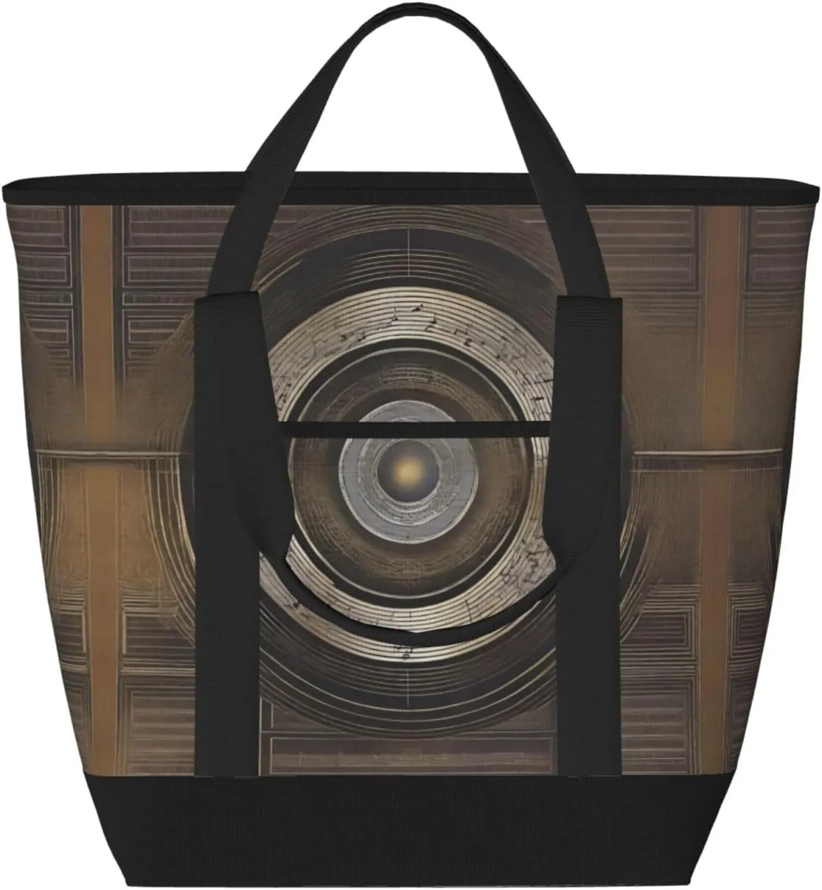 Melodic Tunes Large Capacity Insulated Tote Bag for Women, Groceries, Lunch, and Picnics