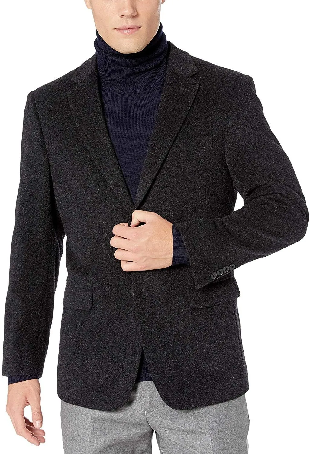 Men's 2 Button Luxury Wool Cashmere Sport Coat - Colors