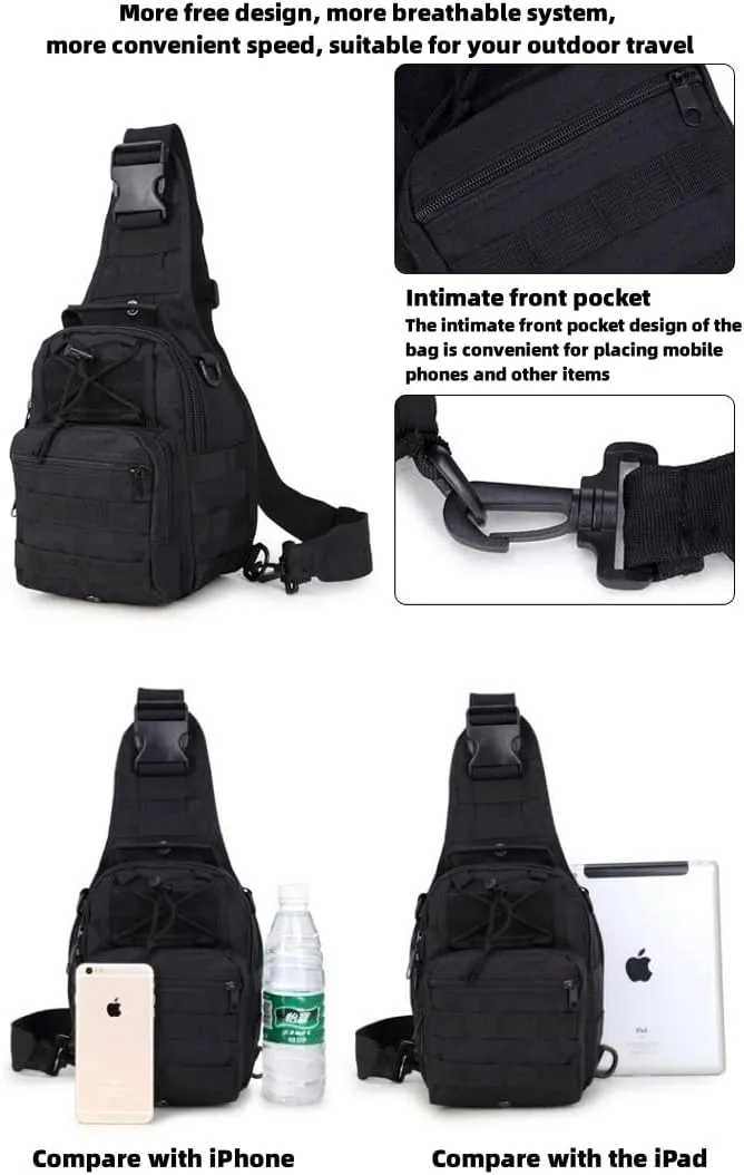 Men's Chest Bag Oxford Bag Crossbody Bag Shoulder Bag Korean Version Small Backpack Casual Belt Bag (ACU Digital)