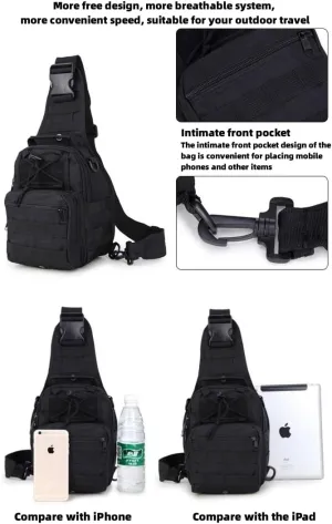 Men's Chest Bag Oxford Bag Crossbody Bag Shoulder Bag Korean Version Small Backpack Casual Belt Bag (ACU Digital)