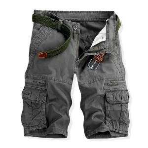 Men's Classic Twill Cargo Shorts Rugged Flex Relaxed Fit Canvas Cargo Short Multi Pocket Casual Outdoor Hiking Shorts (29,Earth Green)