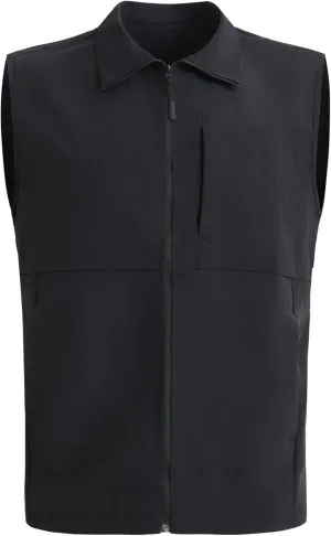 Men's Lightweight Sleeveless Waterproof Vest Outwear with Zip Pockets for Travel Fishing Safari and Golf