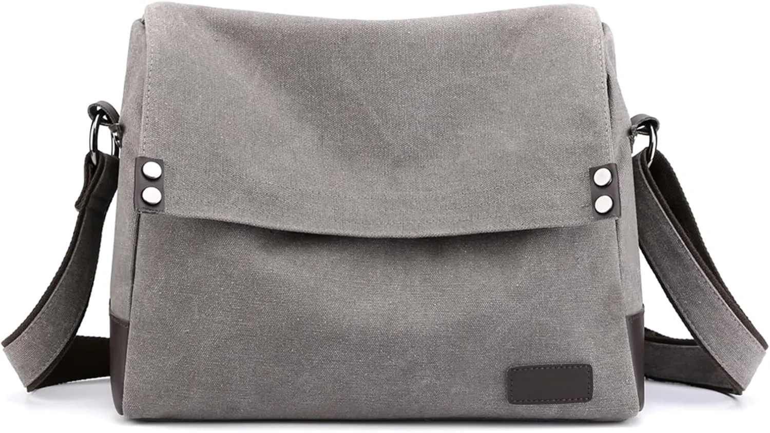 Men's Shoulder Bag Canvas Crossbody Bag Casual Messenger Bag Laptop Bag for 13.3 inch Laptop Briefcase Satchel Bag