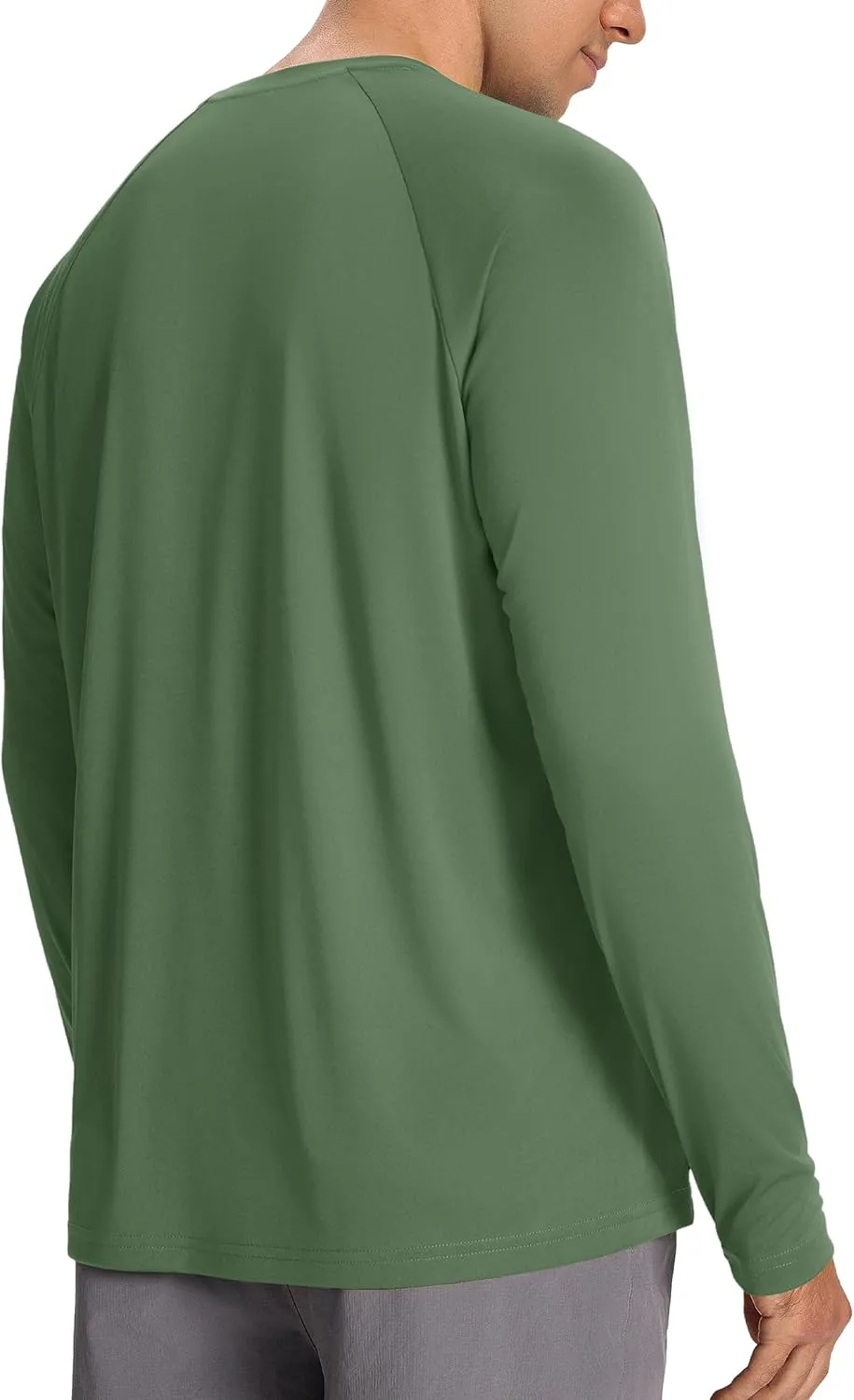 Men’s Sun Protection Shirts UPF 50  Long Sleeve UV Shirt Rash Guard for Men Quick Dry Swim Fishing Beach Athletic