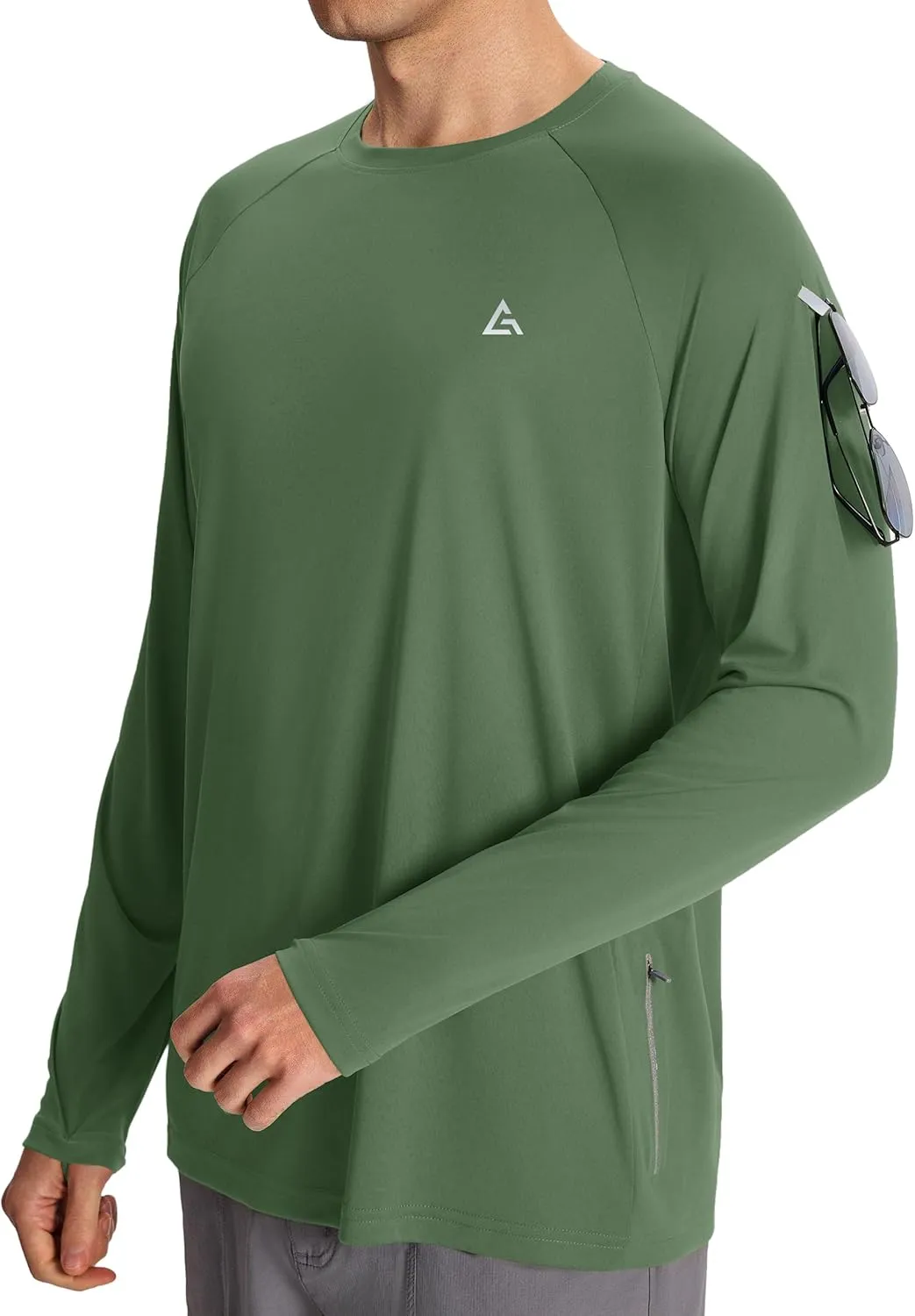 Men’s Sun Protection Shirts UPF 50  Long Sleeve UV Shirt Rash Guard for Men Quick Dry Swim Fishing Beach Athletic