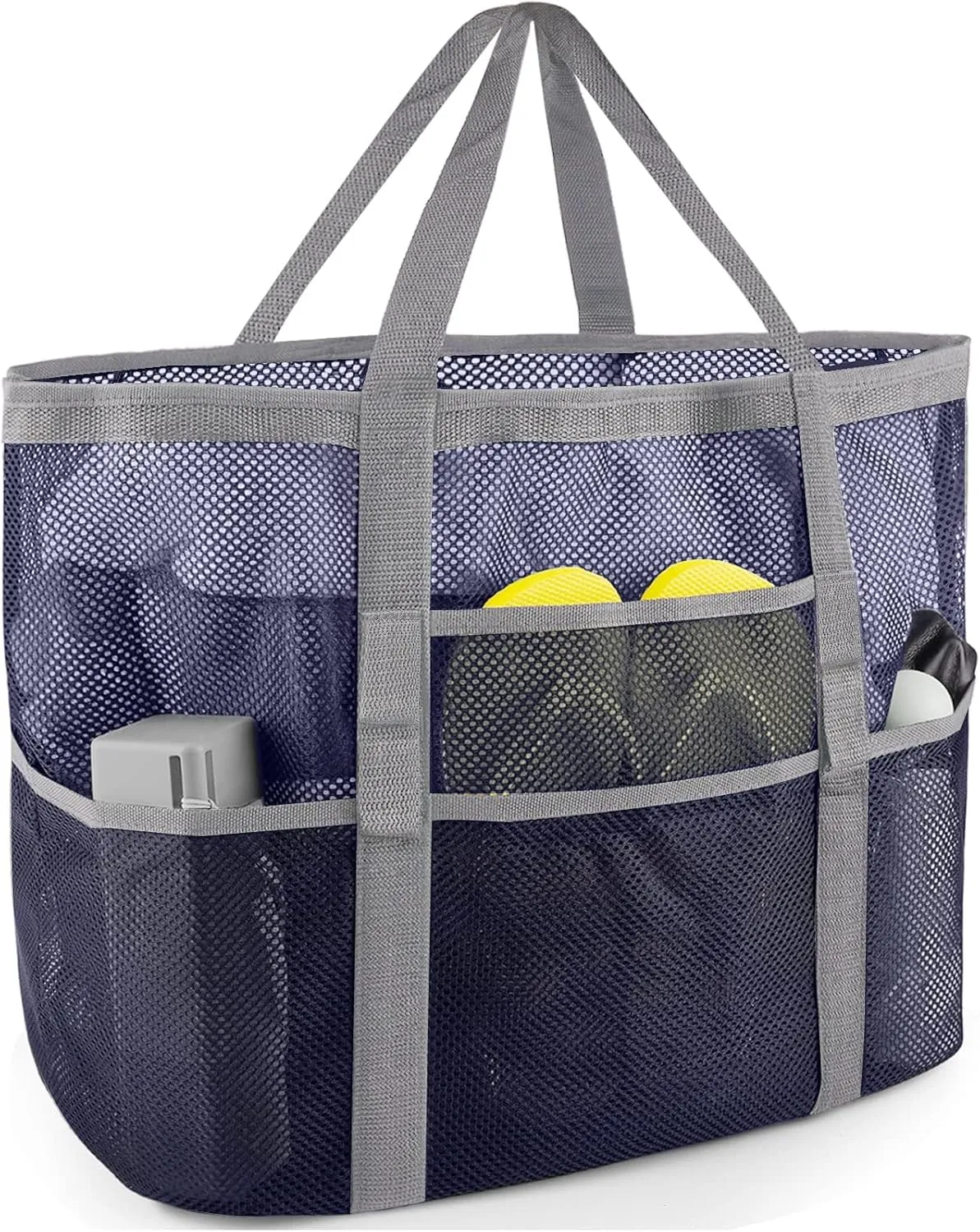 Mesh Beach Bag - Large Tote Bag for Family, Toys & Vacation Essentials