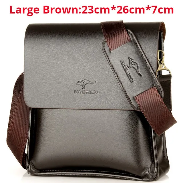Messenger Bag Business Top-tier Men Chest Crossbody Bag Luxury Male Handbag Small Bag Summer Man Kangaroo Shoulder Bag  For Act fast Leather Brand