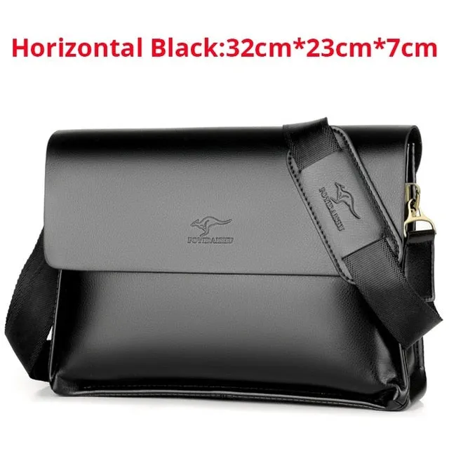Messenger Bag Business Top-tier Men Chest Crossbody Bag Luxury Male Handbag Small Bag Summer Man Kangaroo Shoulder Bag  For Act fast Leather Brand