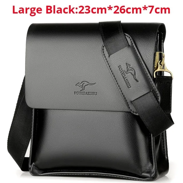 Messenger Bag Business Top-tier Men Chest Crossbody Bag Luxury Male Handbag Small Bag Summer Man Kangaroo Shoulder Bag  For Act fast Leather Brand