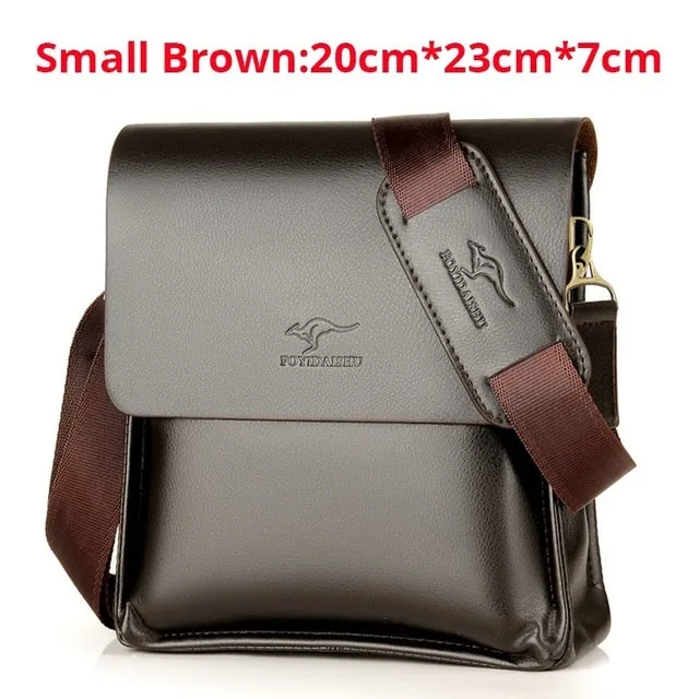 Messenger Bag Business Top-tier Men Chest Crossbody Bag Luxury Male Handbag Small Bag Summer Man Kangaroo Shoulder Bag  For Act fast Leather Brand