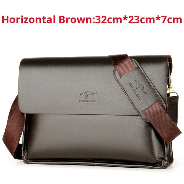 Messenger Bag Business Top-tier Men Chest Crossbody Bag Luxury Male Handbag Small Bag Summer Man Kangaroo Shoulder Bag  For Act fast Leather Brand