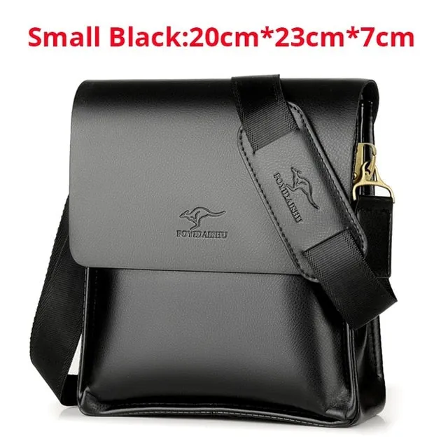 Messenger Bag Business Top-tier Men Chest Crossbody Bag Luxury Male Handbag Small Bag Summer Man Kangaroo Shoulder Bag  For Act fast Leather Brand