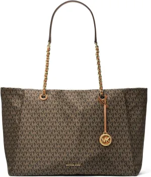Michael Kors Georgia Large Top Zip Tote, Brown/Acorn