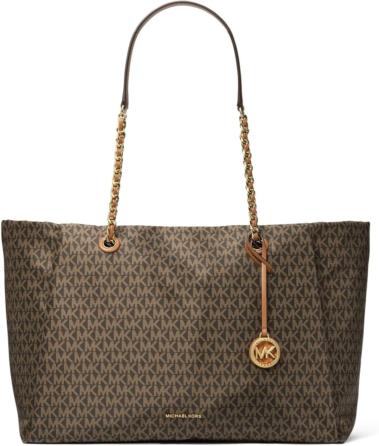 Michael Kors Georgia Large Top Zip Tote, Brown/Acorn