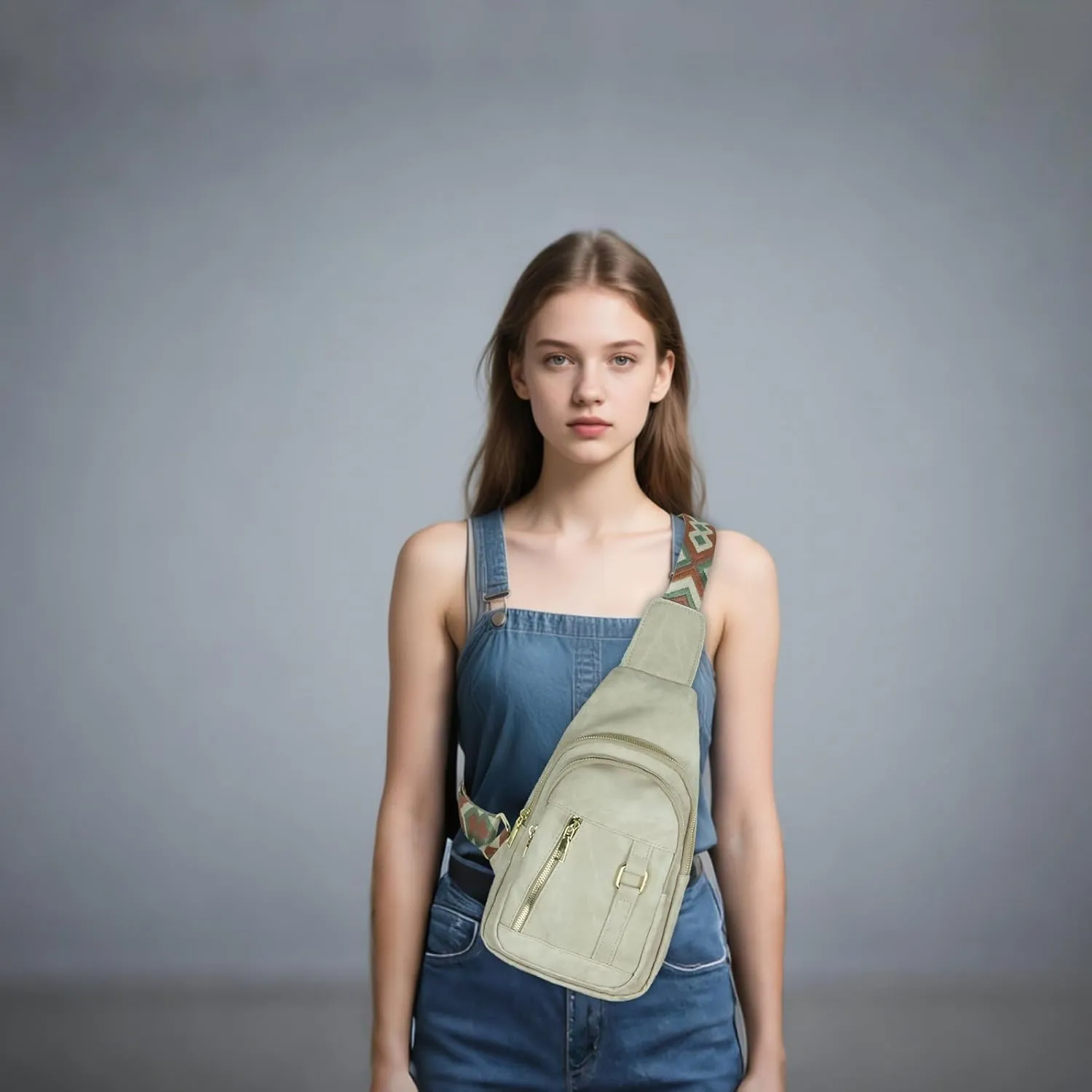 MICOM Small Sling Bag For Women，Casual Crossbody Sling PU Leather Bags，Anti-Theft Crossbody Bags，Sling Purses for Travel