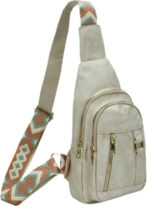 MICOM Small Sling Bag For Women，Casual Crossbody Sling PU Leather Bags，Anti-Theft Crossbody Bags，Sling Purses for Travel