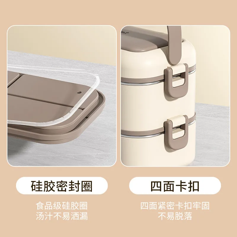 Microwave Glass Lunch Box  Leakproof & Multi-Compartment