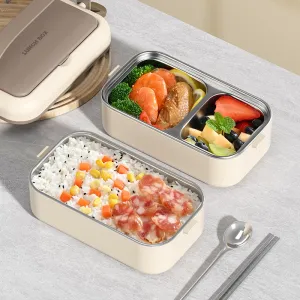 Microwave Glass Lunch Box  Leakproof & Multi-Compartment