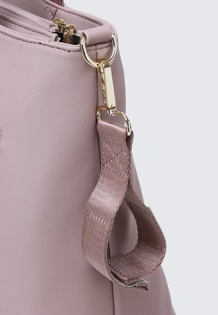 Mila Multi-compartment Tote Bag (Pale Red Violet)
