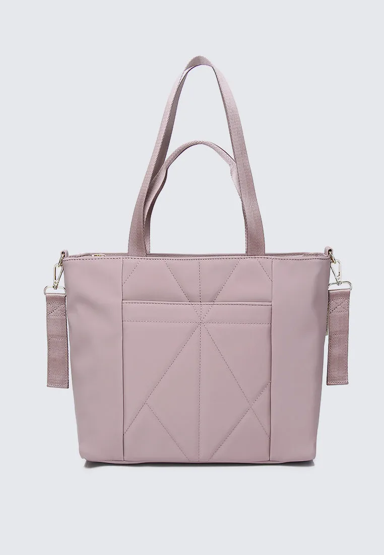 Mila Multi-compartment Tote Bag (Pale Red Violet)