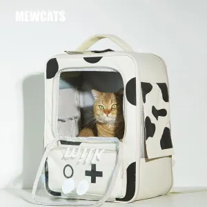 Milk Cat Carrier Bag Foldable Hiking Backpack