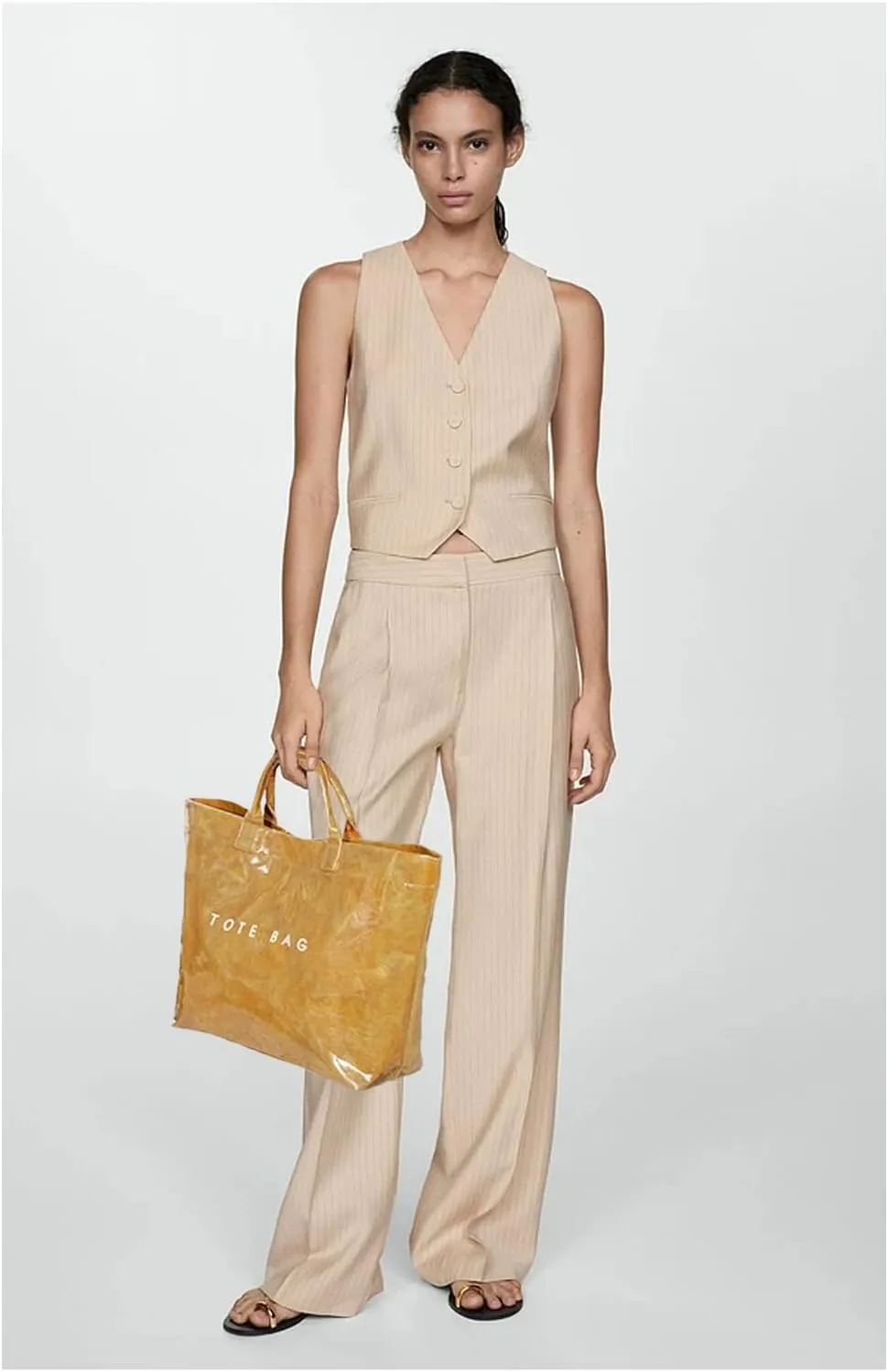 MINGRI Large Tote Bags for Women,Mother's Day Gifts,PVC Plastic Totes Bag,Carry All Bag Kraft Paper Shoulder Handbag