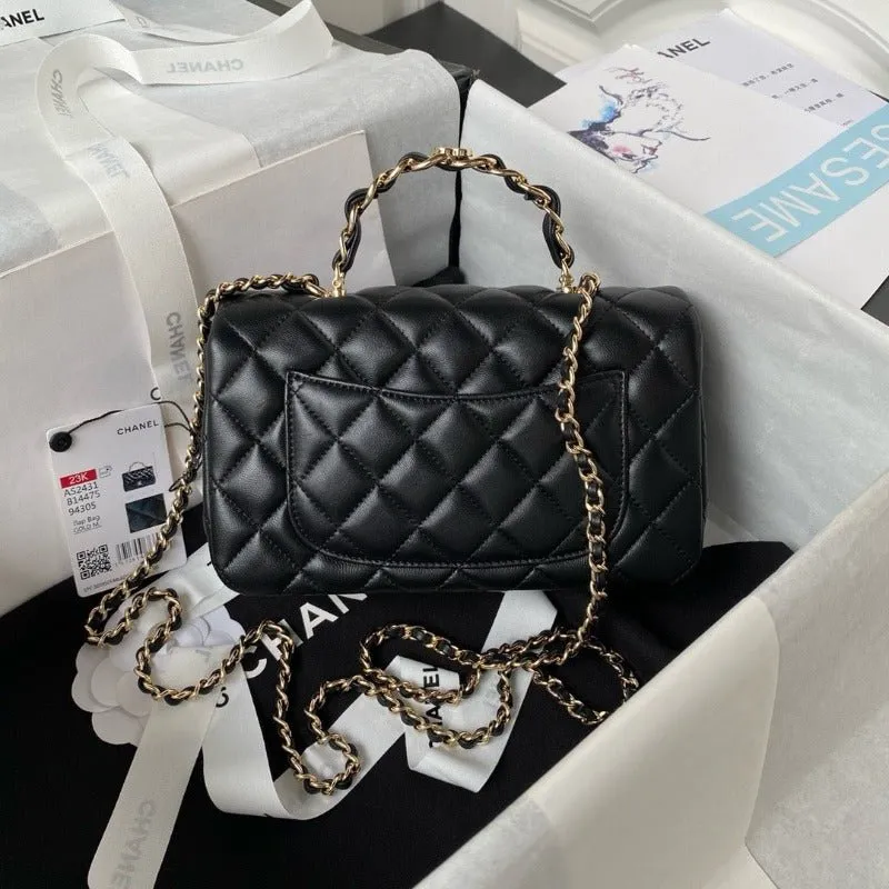 Mini Flap Top Rectangular Handle Huge selection - Bag Professional service ESMEE with