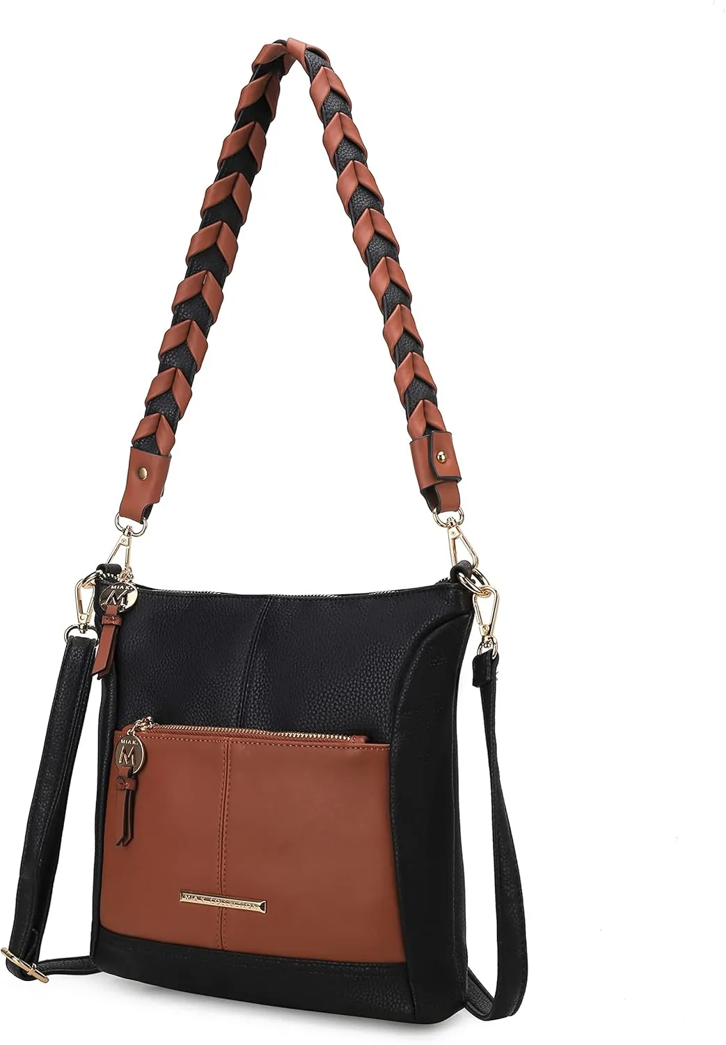 MKF Crossbody Bags for Women Purses and Handbags– PU Leather – Medium Over the Shoulder Side Messenger Bag