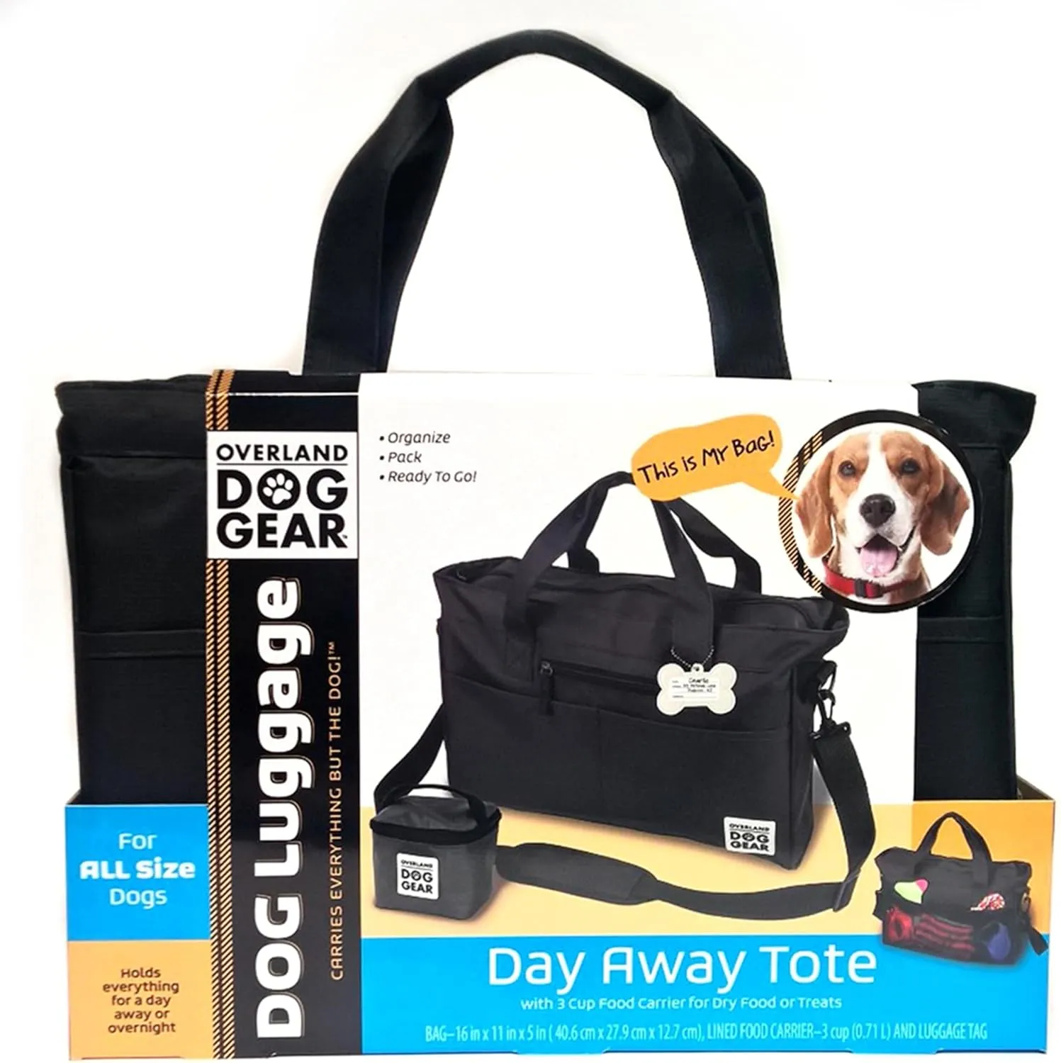 Mobile Dog Gear Day Away® Tote Bag Black One Size