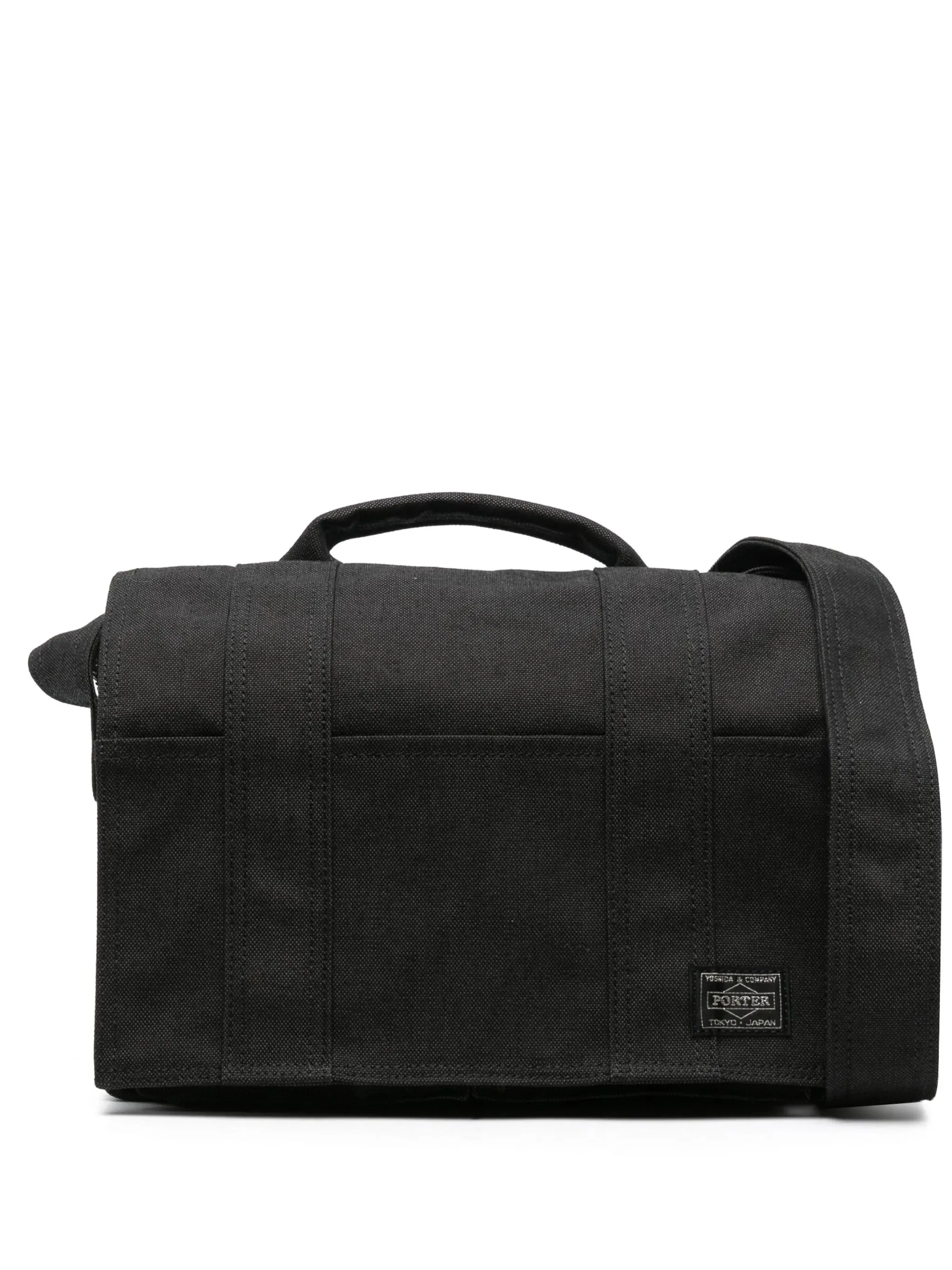 Modern Smoky messenger bag logo-patch Special members discount
