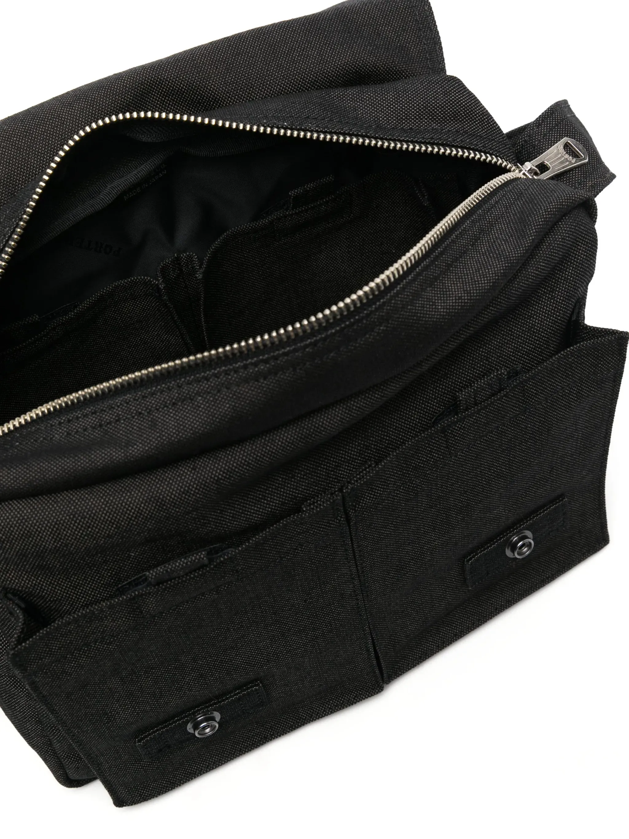 Modern Smoky messenger bag logo-patch Special members discount