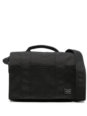 Modern Smoky messenger bag logo-patch Special members discount