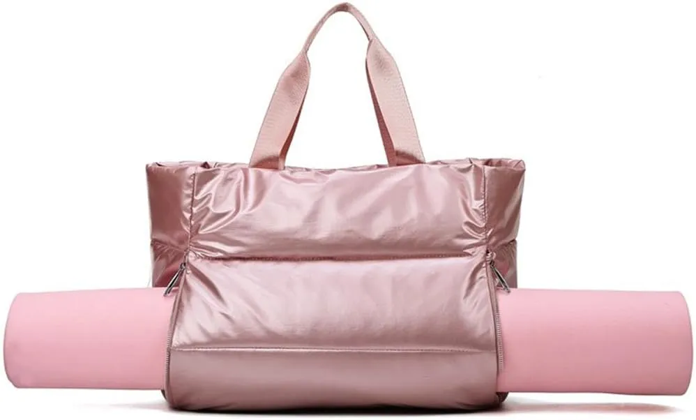 Molodo Gym Bag for Women,Travel Tote Bags Waterproof Puffer Gym Bag Duffle Purse for Yoga Sports Vacation 2024