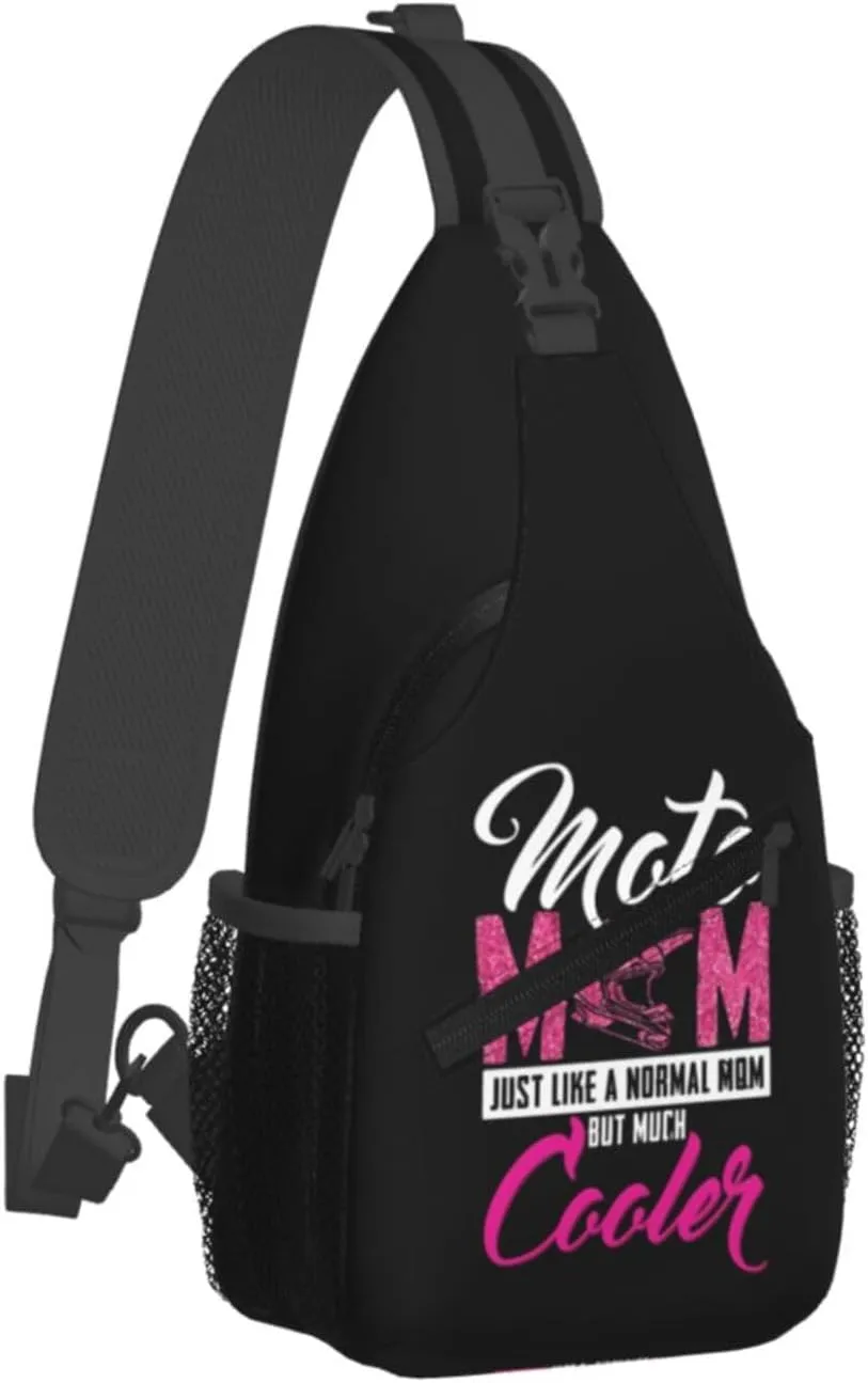 Motocross Dirt Bike Racing Flying Jump Sling Bag Adjustable Crossbody Bag Casual Chest Bags Travel Shoulder Backpack