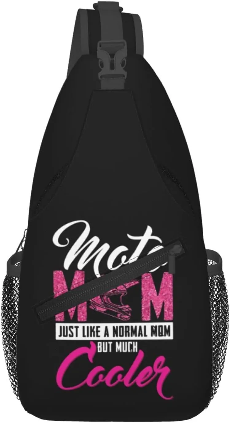 Motocross Dirt Bike Racing Flying Jump Sling Bag Adjustable Crossbody Bag Casual Chest Bags Travel Shoulder Backpack