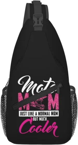 Motocross Dirt Bike Racing Flying Jump Sling Bag Adjustable Crossbody Bag Casual Chest Bags Travel Shoulder Backpack
